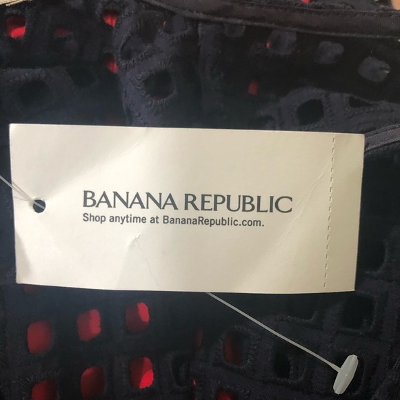 Nwt!! Banana Republic Navy Blue A line Dress Sz 10 - Picture 9 of 11